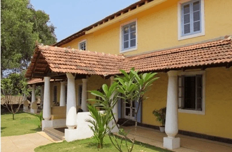The colourful office building in Goa